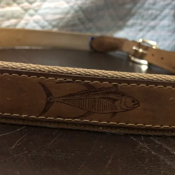 Men’s Fish Belt measurement is 45”inches laid flat n measured - Picture 9 of 13